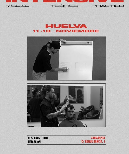 Cartel publicitario Intensive en Huelva